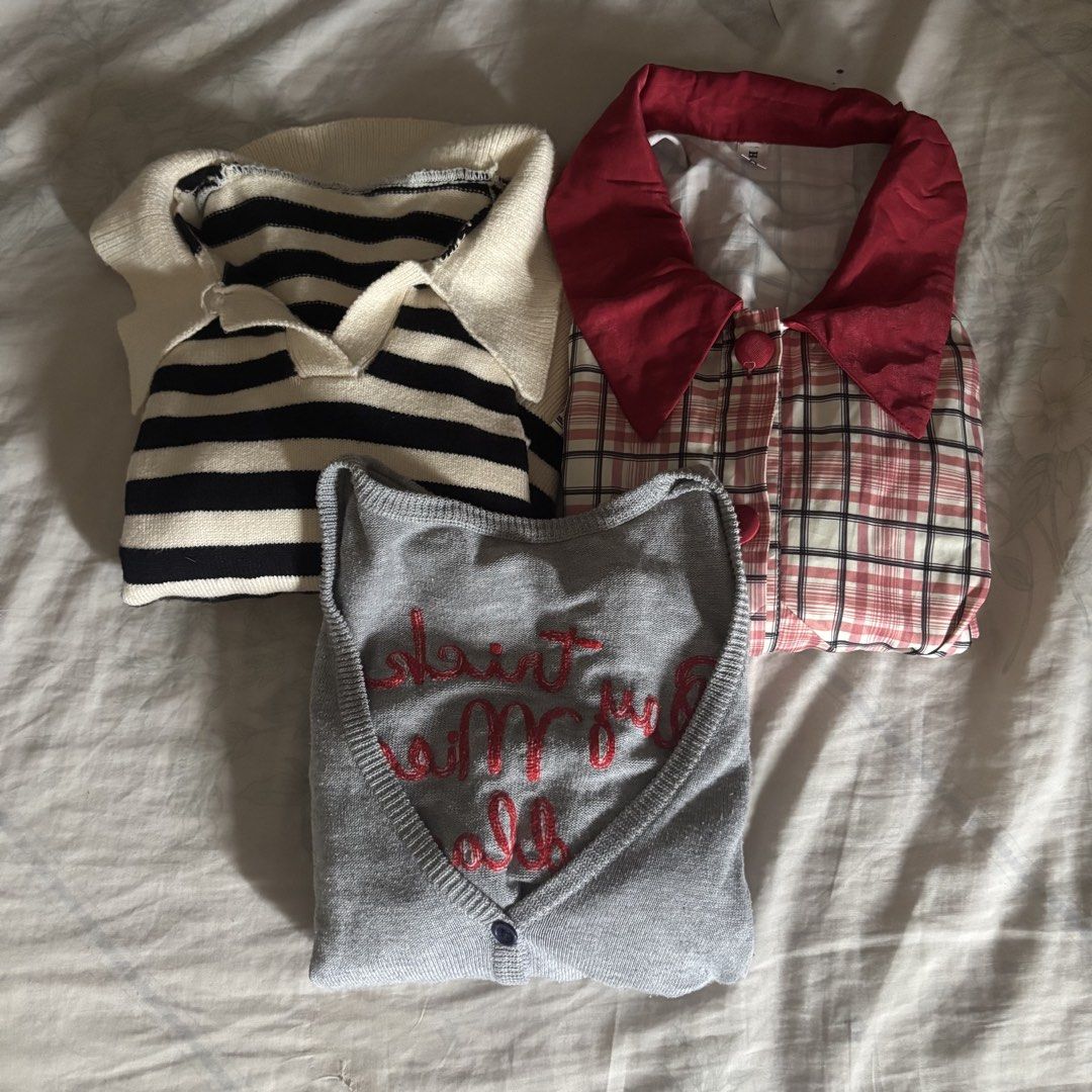 Assorted Knitted Buttondown Cardigan Bundle (Category: Longsleeves) located in Binan City. Submitted by mypreloved_haul (Listing ID 1461211144, Image 1). Description: .