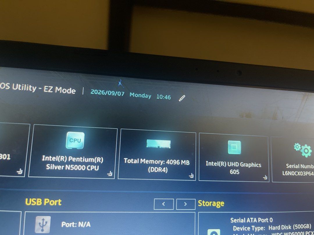ASUS Laptop (Category: Laptops & Notebooks) located in Manila. Submitted by jefferybento (Listing ID 1461154825, Image 3). Description: ASUS Laptop for school + light gaming Processor: Intel Pentium Silver N5000 Memory: 4GB RAM Graphics: Intel UHD Graphics 605 Storage: 500GB HDD LOCATION: NASUGBU BATANGAS.