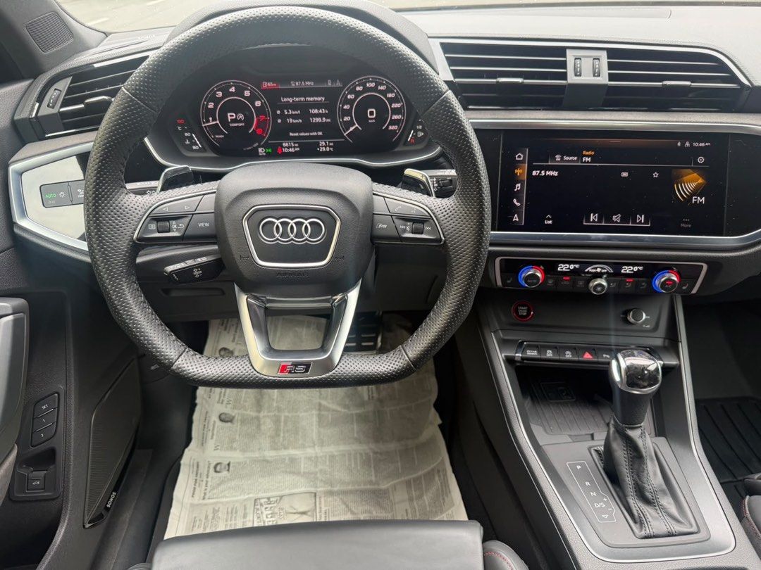 Audi RSQ3 2022 jackani Auto (Category: Used Cars) located in Pasig City. Submitted by jackani (Listing ID 1461147984, Image 3). Description: 2022 AUDI RSQ3 Local PGA Unit Full options Nardo grey Bucket seats Sonos sounds Digital Gauge Diamond stitches Alcantara inserts Forged carbon trims Big Brake Kit 6,000 mileage Upgrades: Maxton Full Bodykit 21” Brixton Forged CM5-R Wheels Michellin Tires Eventuri Carbon Intake Supersprint full exhaust Full B