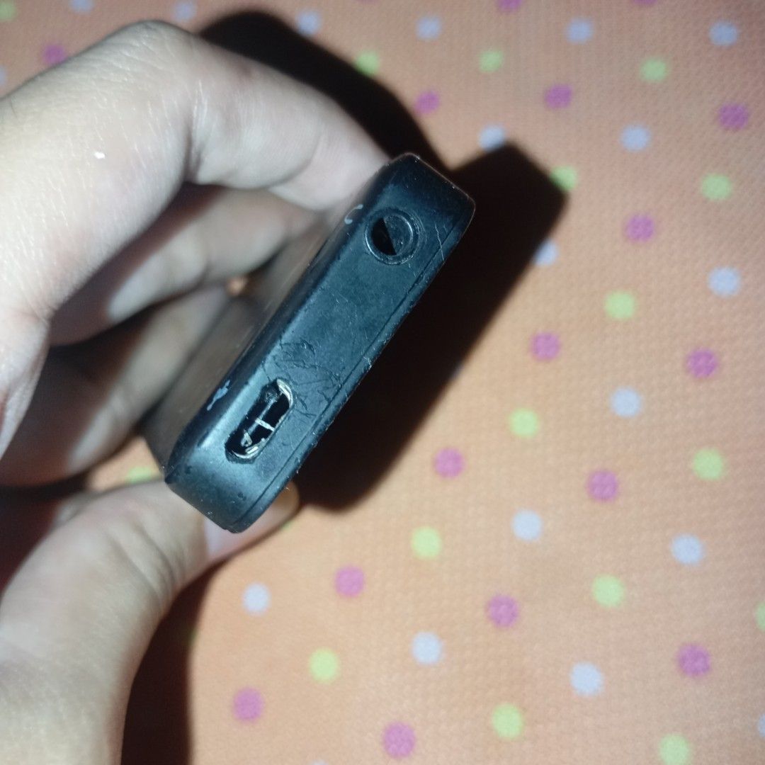 Audio Play MP3 Player with Rock Star Design (Category: Portable Music Players) located in Manila. Submitted by cosmicwonders (Listing ID 1461299246, Image 3). Description: ⚠️ Charging port is somewhat broken and won't charge. Can be used for parts but i believe it can still work if it got fixed, im not completely sure though so don't get your hopes up. - Black MP3 player with a 'Rock Star' design on the front. - Features a clear screen and easy-t