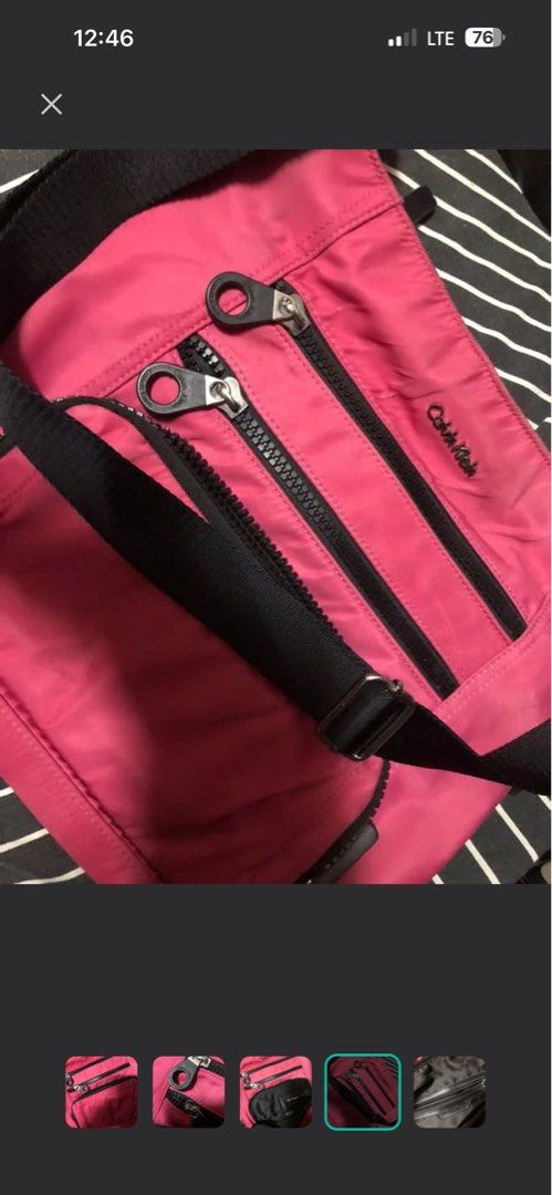 Authentic Calvin klein sling bag/handbag (Category: Luxury Bags & Wallets) located in Caloocan City. Submitted by trebdy01 (Listing ID 1461159382, Image 1). Description: .