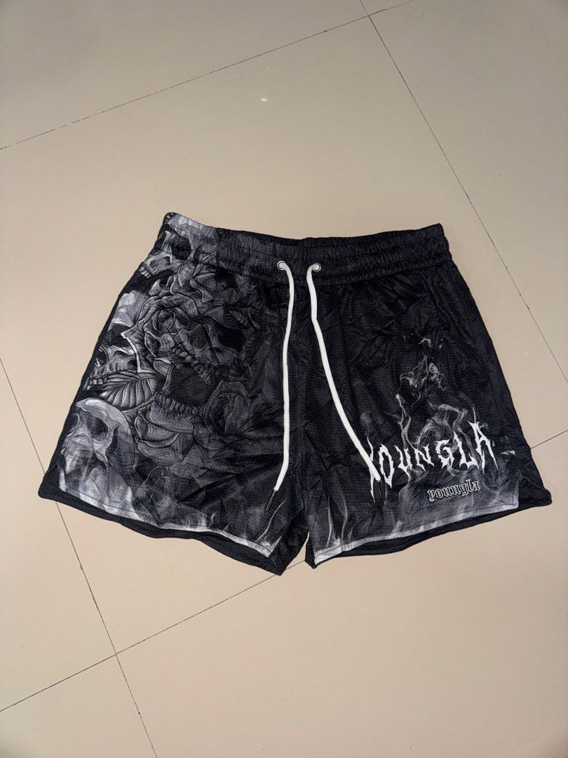 Authentic YOUNGLA Mesh Ghost Short (Category: Shorts) located in Davao. Submitted by eyedea300064714 (Listing ID 1461301035, Image 1). Description: Authentic YOUNGLA Mesh Ghost Short Good as new Condition Size Large on tag Waist: 28-34 Length: 13.5.