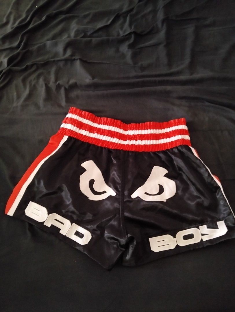 Bad Boy Muay Thai Shorts (Category: Shorts) located in Quezon City. Submitted by fighthubph (Listing ID 1461124355, Image 2). Description: Can fit size/waist 36-38.