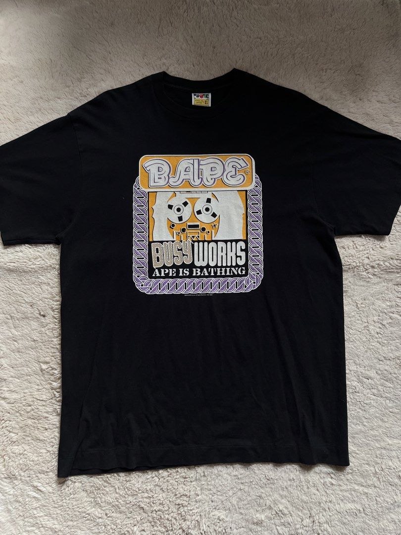 BAPE OG BUSY WORKS (Category: Tshirts & Polo Shirts ) located in Candelaria. Submitted by hiddengems.ph (Listing ID 1461163879, Image 1). Description: SIGN OF USAGE (MINOR FLAW PRINT).