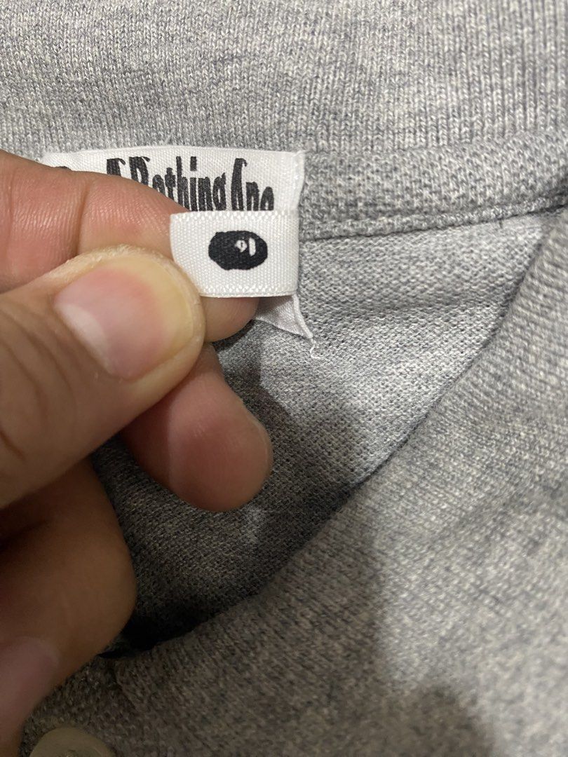Bape Poloshirt (Category: Tshirts & Polo Shirts ) located in Mandaue City. Submitted by MJ_80 (Listing ID 1461181214, Image 3). Description: Mens Bape Poloshirt Small Dimes: 18 X 27 See photos for measurements Color rate & Condition: 9.9/10 Price: 1,650 .
