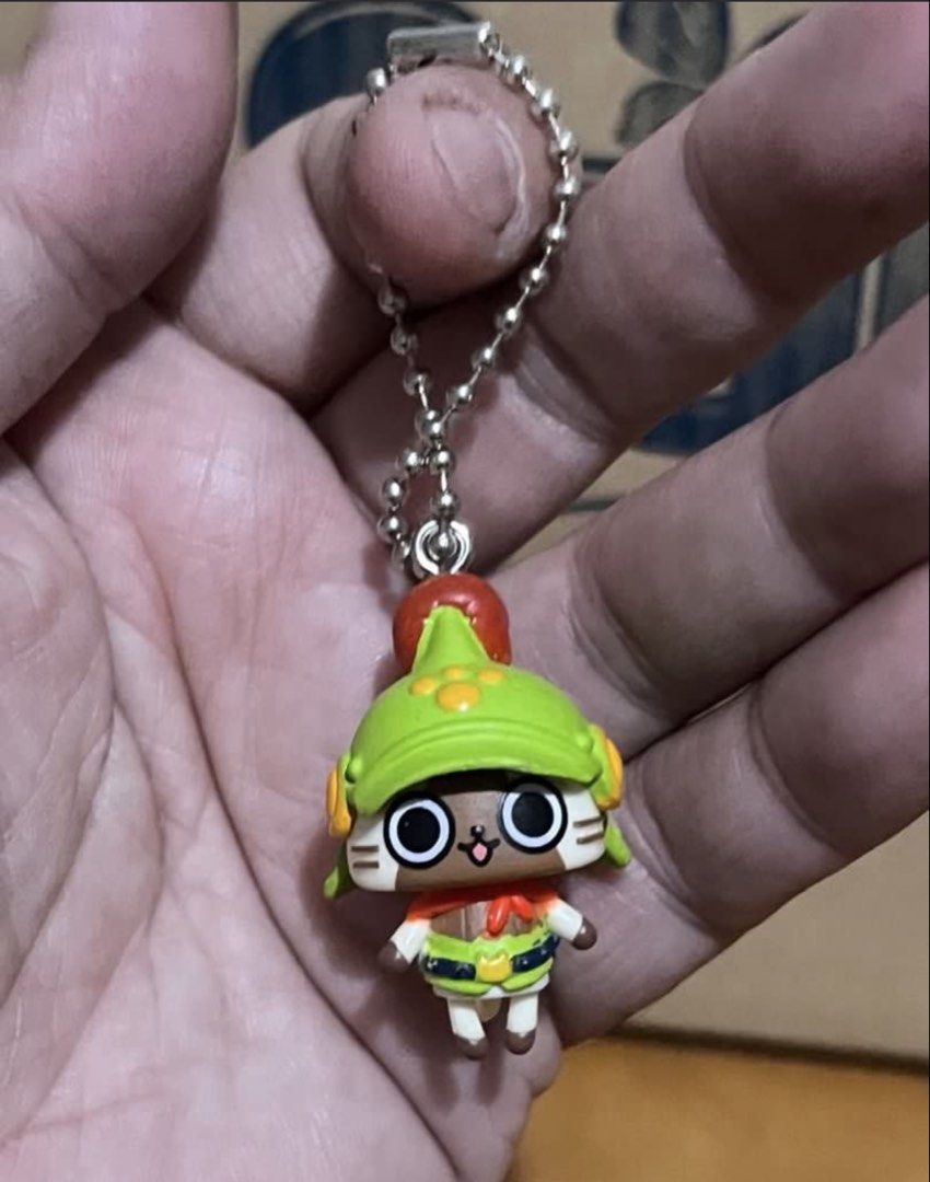 Monster hunter PALICO bag charm#18 (Category: Character Goods) located in Paranaque City. Submitted by bonsaiart (Listing ID 1461320711, Image 1). Description: Pre owned Good condition 180+sf Payment via GCASH or paymaya No to meetup No to cop / cod Shipping via j&t only No breaking of set or bundle.