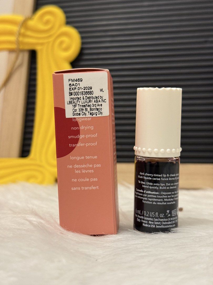 Benefit Benetint - dark cherry (Category: Makeup) located in Quezon City. Submitted by quirksandcurls (Listing ID 1461239801, Image 2). Description: .