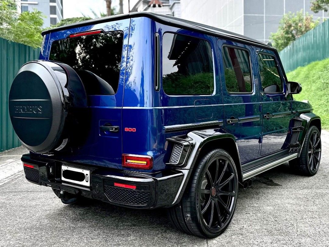 BENZ G800 BRABUS (Category: Announcements) located in Cavite. Submitted by eyamvillag08141 (Listing ID 1461182432, Image 3). Description: MERCEDES-BENZ G800 BRABUS - 2023 Model - 5,XXXkms. Original Mileage - 4.0L Biturbo V8 Gasoline Engine - ORIGINAL BRABUS - 800HP - 24’ Brabus Monoblock Z Platinum Edition - Brilliant Blue Metallic on Nappa Leather Red - Automatic Transmission - Complete Papers 29M nego.