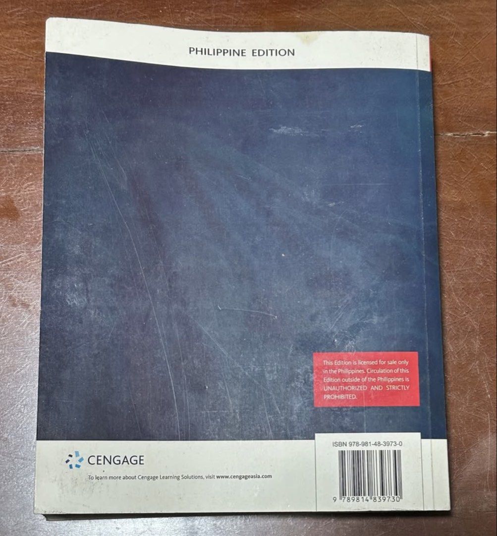 Biochemistry Ninth Edition Philippine Edition Cengage Textbook (Category: Textbooks) located in Manila. Submitted by marielleee1 (Listing ID 1461153914, Image 2). Description: - Biochemistry Textbook - Ninth Edition - Philippine Edition - Authors: Mary K. Campbell, Shawn O. Farrell, Owen M. McDougal LOCATION: South Caloocan City.