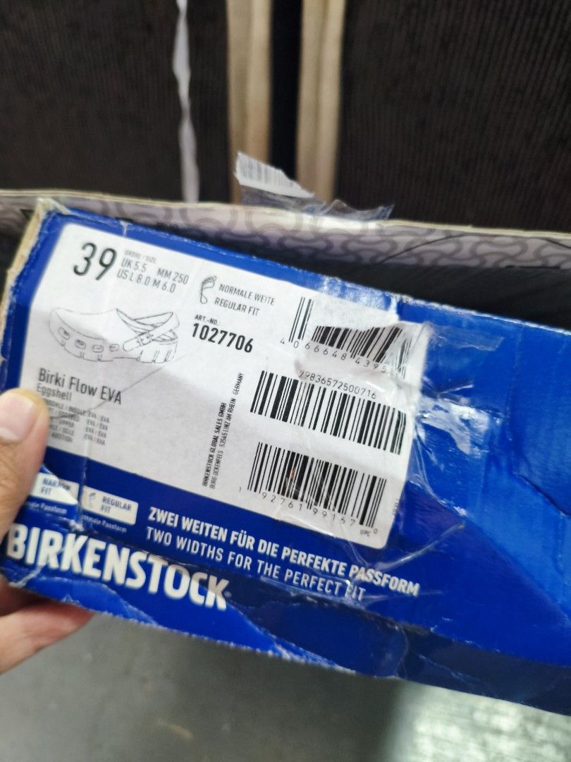 Birkenstock Birki Flow EVA Eggshell Color Clogs size 39 (Category: Flats & Sandals) located in Cavite. Submitted by cappfinds86177 (Listing ID 1461197753, Image 3). Description: sinukat lang authentic sira na box for use sana change of mind po cod lalamove or shipping.