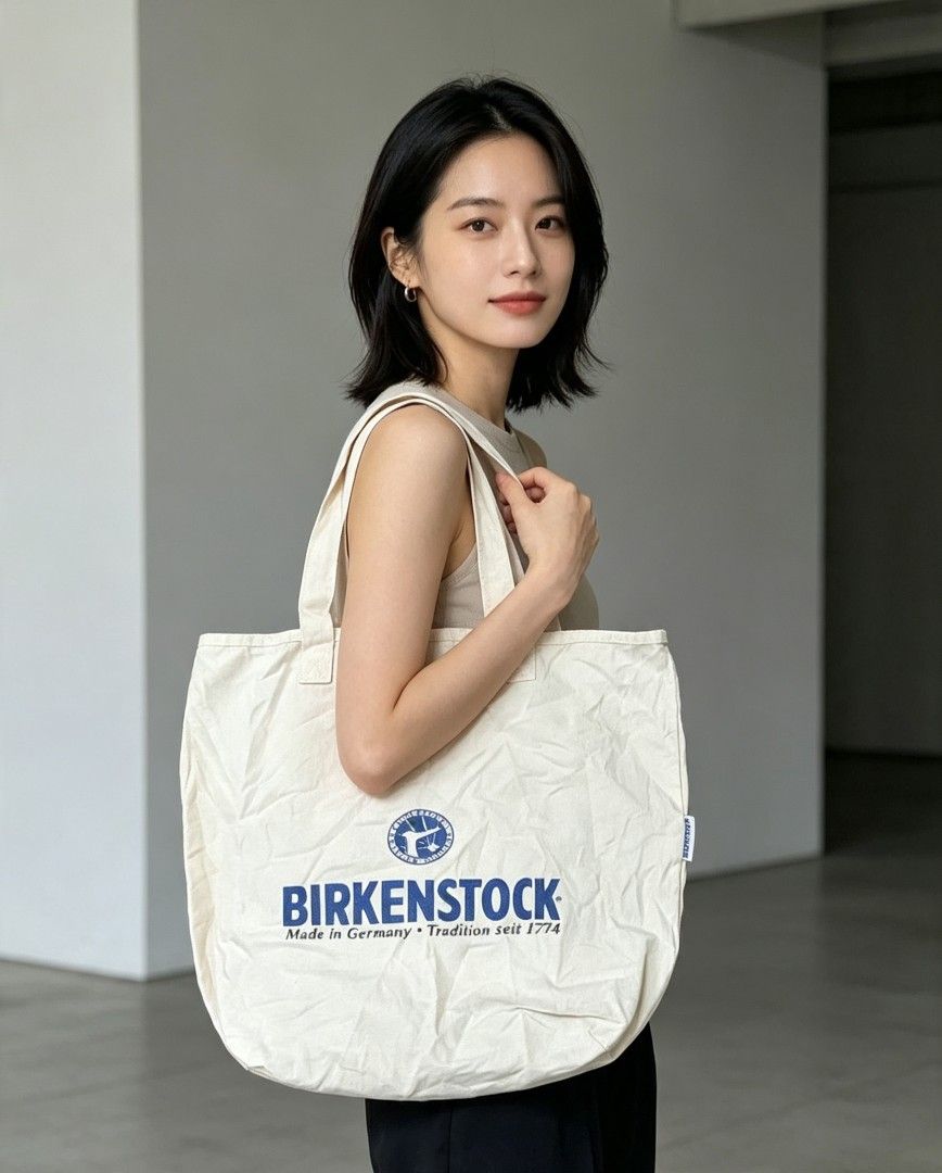 BIRKENSTOCK TOTE BAG (Category: Tote Bags) located in Cavite. Submitted by marcuz.lifestyle (Listing ID 1461299417, Image 1). Description: WIDTH:14.5 LENGTH :12.5 VERRYGOOD CONDITION NEED WASH ONLY COLOR RATE :9.5/10 MOP :GCASH DELIVERY COURIER :JNT LOCATION :IMUS CAVITE.