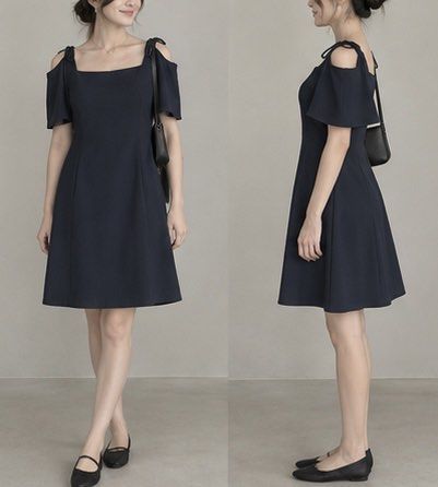 Black casual off shoulder dress (Category: Dresses) located in Manila. Submitted by brownbutterlatte (Listing ID 1461208283, Image 1). Description: Brand new without tag. Never used. Cute dress - flowy design. Can fit S-M! RFS: Not my style. .
