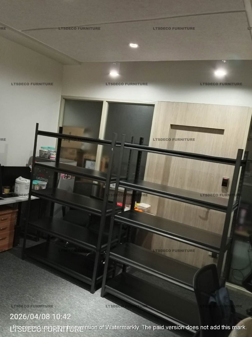 Black Metal 5-Tier Shelving Unit (Category: Office Furniture & Fixtures) located in Quezon City. Submitted by mendez-21l09 (Listing ID 1461129927, Image 1). Description: 📌Please note: Prices shown are for reference only 📌STARTING PRICE: ₱3,000 Actual price may vary depending on size, material, quantity, and specifications. LTSDECO Home and Office Furniture Trading MANUFACTURER • FABRICATOR • SUPPLIER 📲 V i b e r : +63 923 841 8065 HIGHER PRICE