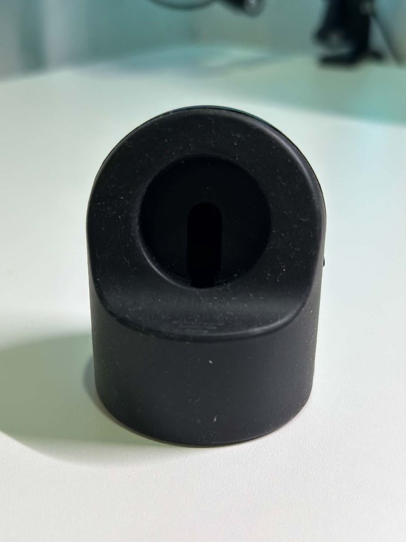 Black Silicone Watch Charging Stand (Category: Wearables & Smart Watches) located in Makati City. Submitted by rs_listings (Listing ID 1461240319, Image 2). Description: - Black silicone smartwatch charging stand - Keeps your watch upright and secure while charging - Simple and functional design for easy use - Perfect for your desk or nightstand - Compact size for any space **RETURN POLICY** All items are sold as described. Please inspect and tes