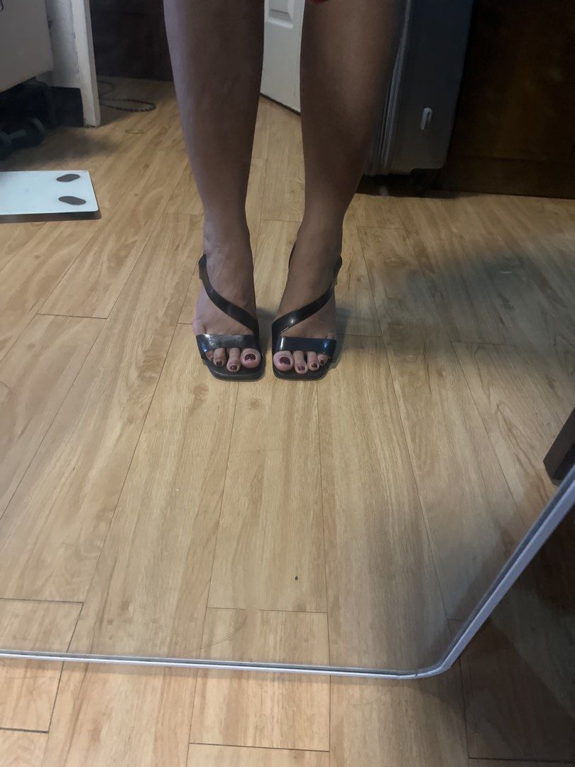 Black Strappy Heels & Nude Pointed heels (Category: Heels) located in Pasig City. Submitted by jnzmrq1003 (Listing ID 1461217491, Image 2). Description: - Bundle includes: black strappy heels & nude pointed-toe pumps - Heels feature a unique, eye-catching strap design. - nude timeless pointed-toe silhouette. - Both pairs are versatile and suitable for various occasions. - Please check photos for detailed condition of each item. Note that there is