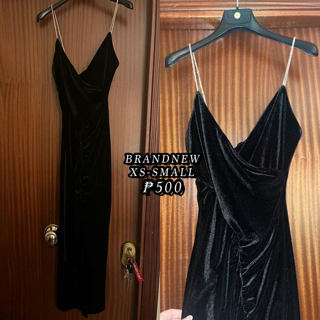 BLACK VELVET DRESS (Category: Dresses) located in Taguig. Submitted by jane.klosette (Listing ID 1461215106, Image 1). Description: BRANDNEW DELIVERY VIA LALAMOVE/GOGO EXPRESS 📍 TAGUIG.