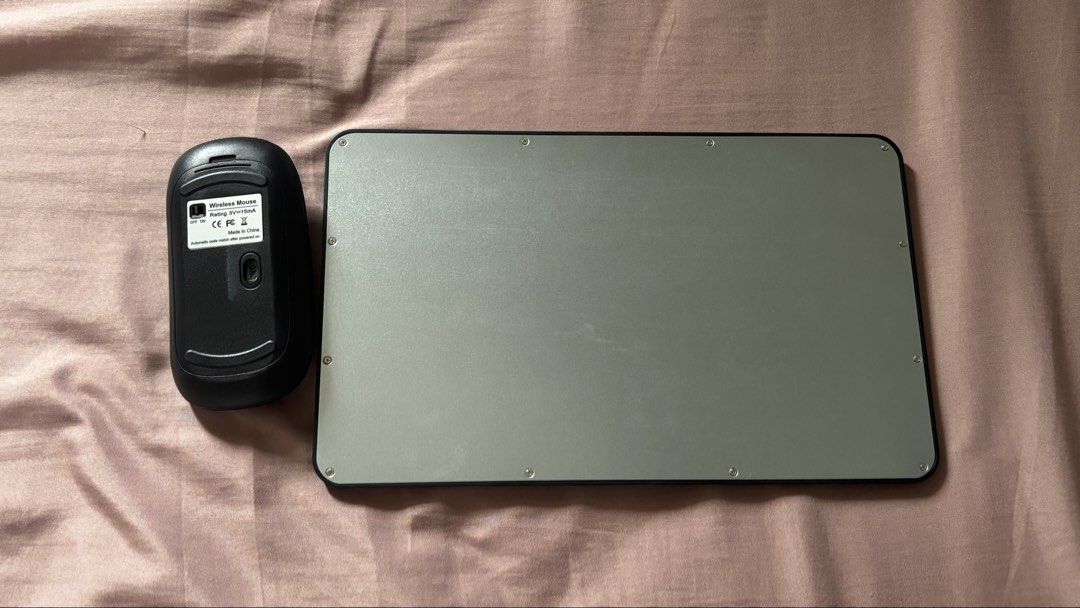 Black Wireless Keyboard and Mouse Set (Category: Computer Keyboard) located in Silang. Submitted by declutterswuni (Listing ID 1461153573, Image 2). Description: - Slim and portable black wireless keyboard and mouse set - Keyboard compatible with Android, Windows, and iOS - Wireless mouse included - Ideal for travel or a clean desk setup - Tested and confirmed working.