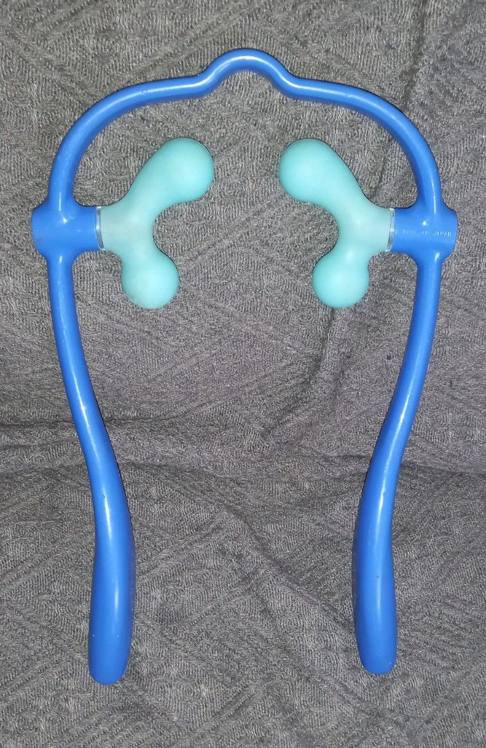 Blue Neck and Shoulder Massager with Dual Rollers (Category: Massage Devices) located in Cagayan de Oro. Submitted by edwardryan01984 (Listing ID 1461116261, Image 1). Description: - Blue neck and shoulder massager - Light blue massage balls target pressure points - Relieves muscle tension effectively - Simple to use: just place around your neck and move - Ideal for use at home or on the go.