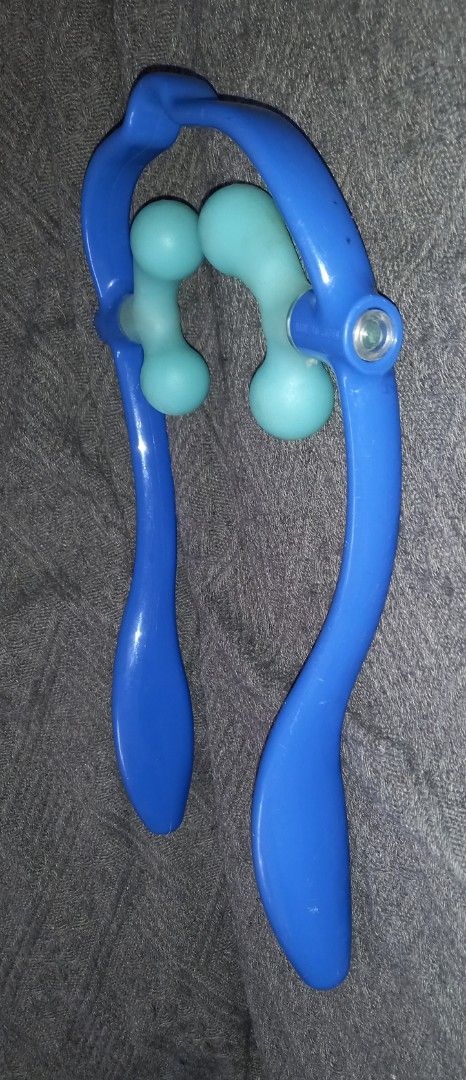 Blue Neck and Shoulder Massager with Dual Rollers (Category: Massage Devices) located in Cagayan de Oro. Submitted by edwardryan01984 (Listing ID 1461116261, Image 3). Description: - Blue neck and shoulder massager - Light blue massage balls target pressure points - Relieves muscle tension effectively - Simple to use: just place around your neck and move - Ideal for use at home or on the go.