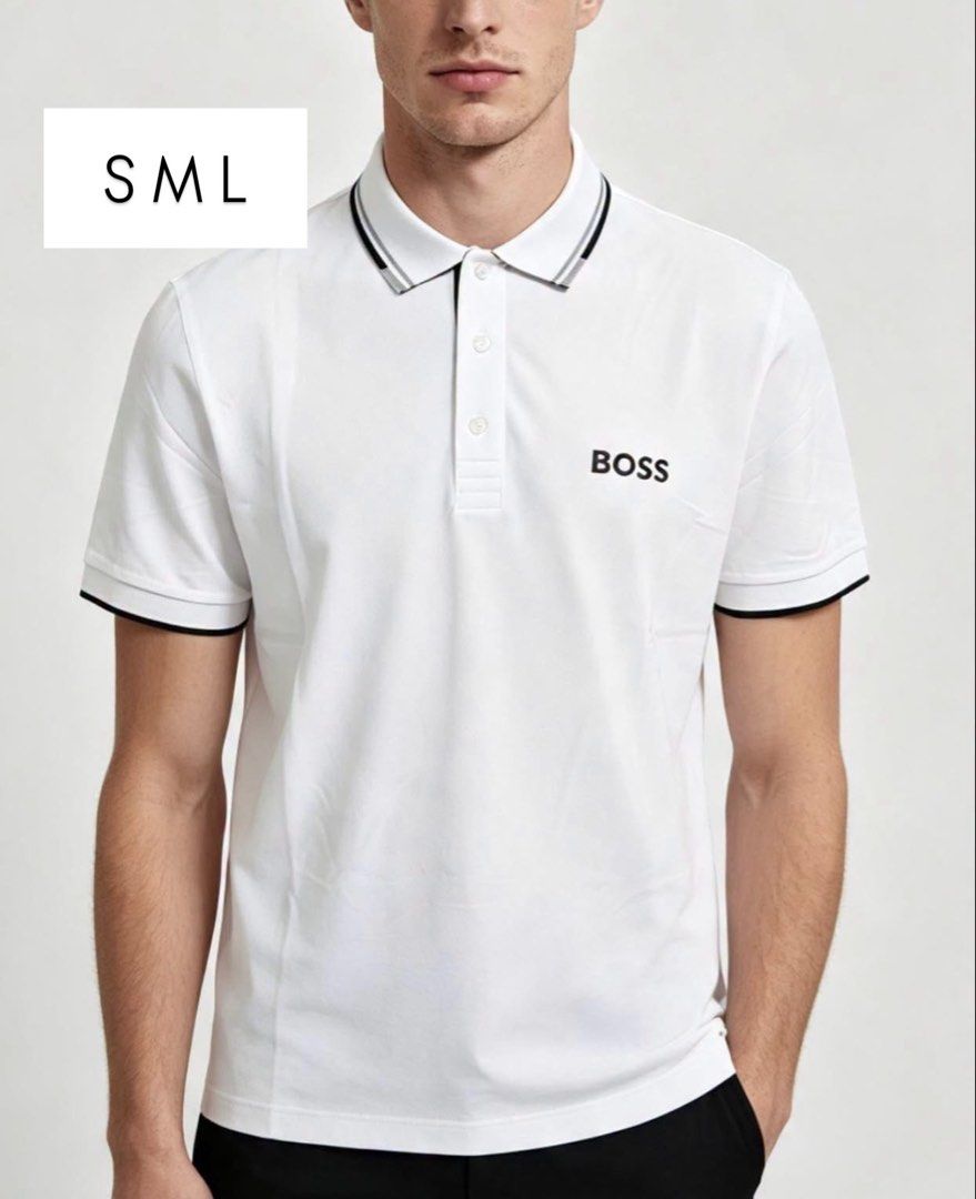 Boss Polo Shirts (Category: Luxury Apparel) located in Santa Rosa. Submitted by miqboutique (Listing ID 1461178834, Image 3). Description: Boss Polo Shirts *sizes available on each photo ₱4,499 + SF • Ready to ship • Guaranteed Original Fb page: Miq's Boutique.