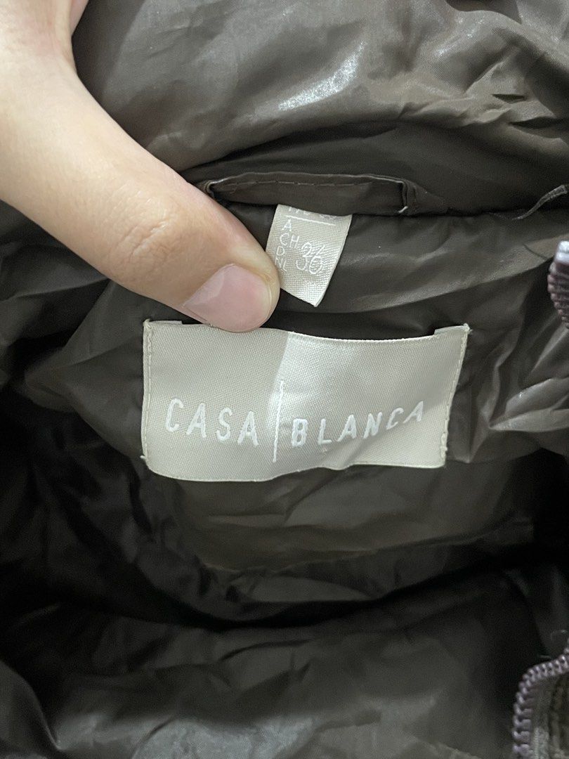 Brown Puffer Jacket (Category: Coats, Jackets and Outerwear) located in Cavite. Submitted by angevenue (Listing ID 1461240981, Image 3). Description: Casa Blanca Brown Puffer Jacket High Quality 36 Fits xs-s High quality With buttons and zippers Dm for when worn pics mop: gcash/maya mod: lalamove only 📍cavite.
