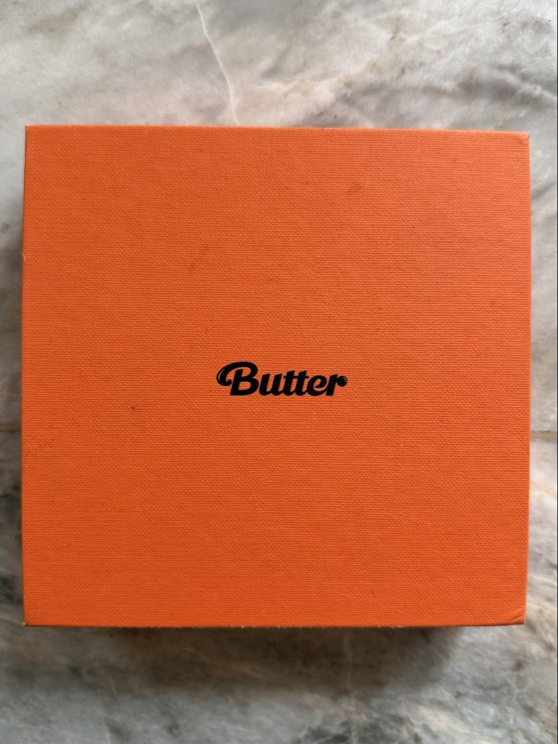 BTS Butter Album (Peaches) (Category: CDs & DVDs) located in San Mateo. Submitted by aifoslvdr (Listing ID 1461130624, Image 1). Description: - BTS Butter Album (Peaches) - Complete set: CD, photobook, message card - Includes exclusive RM photocard - All items are in the original box.