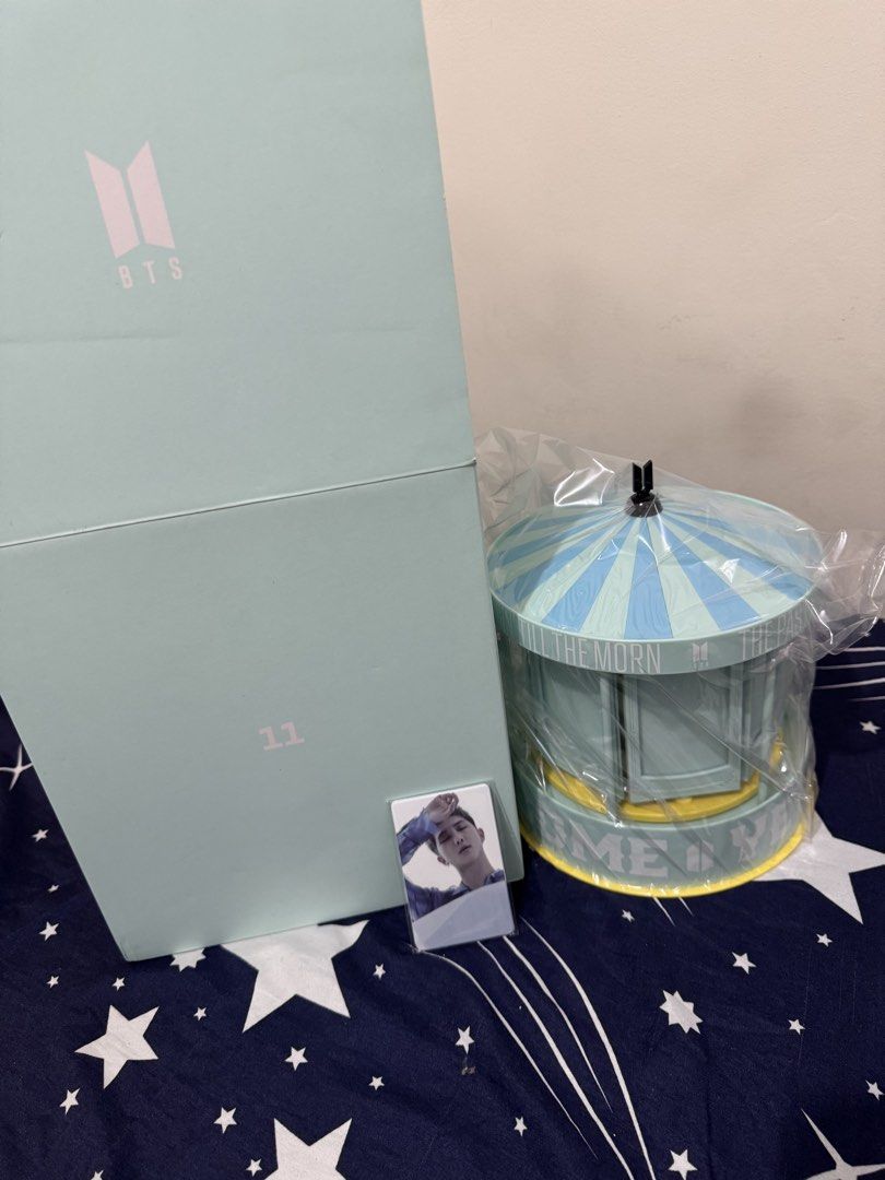BTS Merch Box 11 (Category: K-Wave Merchandise) located in Makati City. Submitted by angeliextan (Listing ID 1461234474, Image 1). Description: - Brand new BTS Merch Box 11 - Still sealed in original plastic wrap - Includes BTS photocards - Box features the official BTS logo and the number 11 - A must-have collectible for any ARMY!.