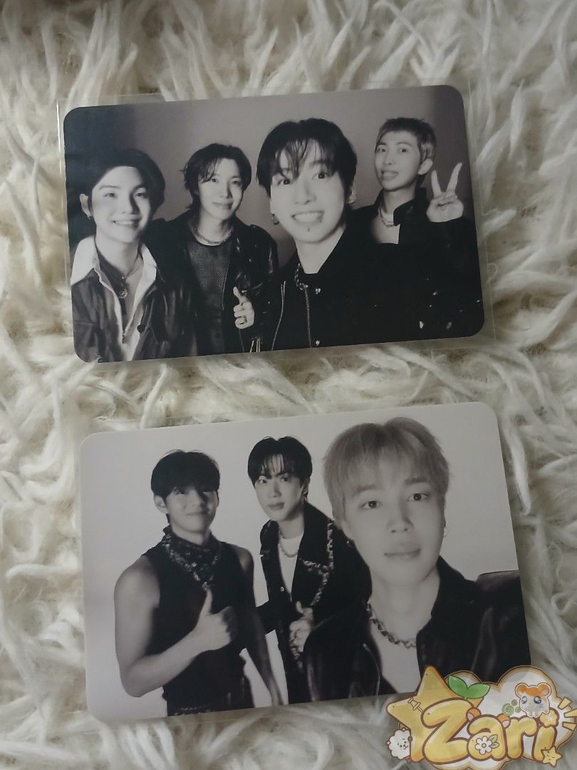Bts photocards (Category: K-Wave Merchandise) located in Manila. Submitted by z4ri._ (Listing ID 1461074842, Image 2). Description: ╭─────────────── ୨୧ ૮꒰ ˶• ༝ •˶꒱ა ♡ BTS PCS FOR SALE ♡ ╰─────────────── ୨୧ 𐙚 Jin D&W PC — ₱400 𐙚 RM & JK LY PC SET — ₱600/set 𐙚 Jin ECHO LD — ₱450 𐙚 RM Memories 2020 PC — ₱150 𐙚 V Layover RPC — ₱100 each 𐙚 V D'ICON PC — ₱50 𐙚 Jimin D'ICON PC — ₱50 𐙚 BTS ARIRANG Group PC — ₱130 each ❌️ sold jimin pink hair ୨୧ M