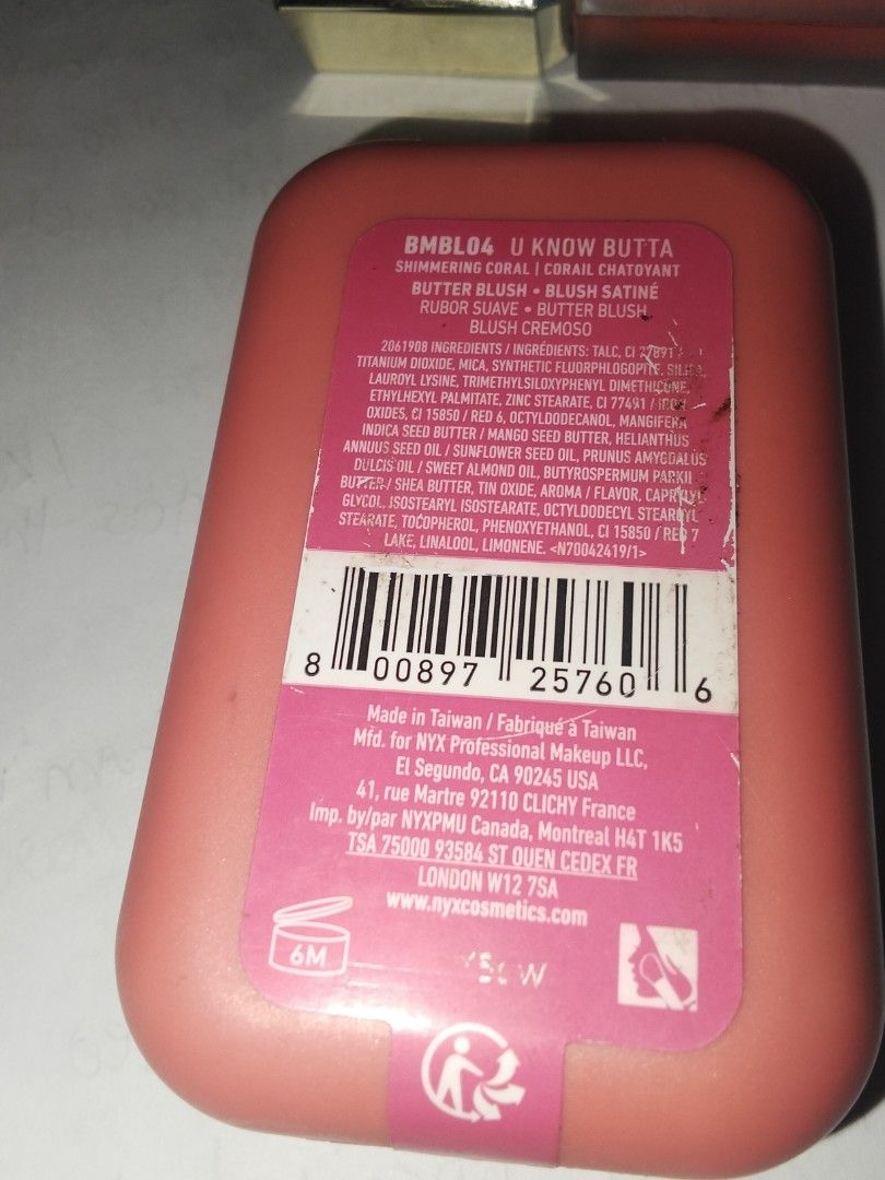Bundle Authentic Blush On 500 pesos take all (Category: Makeup) located in Iriga City. Submitted by judiriola (Listing ID 1461270633, Image 3). Description: Bundle Authentic Blush On FS (₱1k only) (1) NYX Professional Makeup Buttermelt Blush - Shade ( 04 U Know Butta (shimmery coral-pink) - 100% Never been used (2) Kimuse Soft Cream Blush Shade (04 Desire) 80% Lightly used *SF SHOULDER BY BUYER/FIRST TO PAY MOP: GCASH ONLY MOD: LBC/SPX/JNT 📍Bico