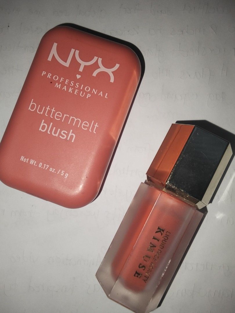 Bundle Authentic Blush On 500 pesos take all (Category: Makeup) located in Iriga City. Submitted by judiriola (Listing ID 1461270633, Image 1). Description: Bundle Authentic Blush On FS (₱1k only) (1) NYX Professional Makeup Buttermelt Blush - Shade ( 04 U Know Butta (shimmery coral-pink) - 100% Never been used (2) Kimuse Soft Cream Blush Shade (04 Desire) 80% Lightly used *SF SHOULDER BY BUYER/FIRST TO PAY MOP: GCASH ONLY MOD: LBC/SPX/JNT 📍Bico