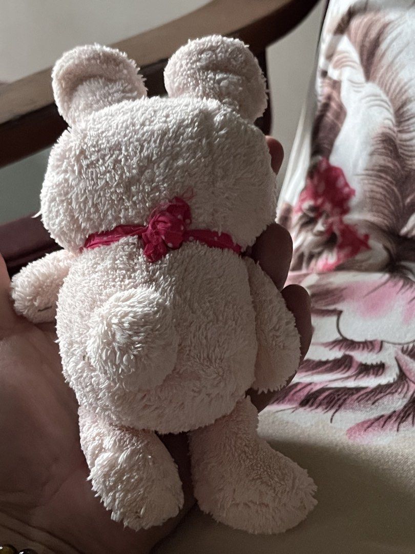 Bunny pink w pink scarf plush (Category: Plushies & Soft Toys) located in Paranaque City. Submitted by bonsaiart (Listing ID 1461214699, Image 2). Description: Pre owned Good condition 100(fixed) +sf Payment via GCASH or paymaya No to meetup No to cop / cod Shipping via j&t only.