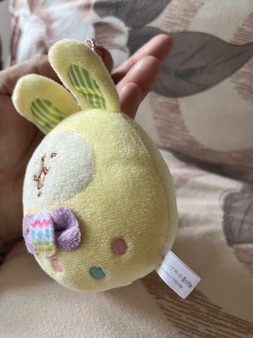 Bunny yellow Easter egg bag charm (Category: Occasions & Party Supplies) located in Paranaque City. Submitted by bonsaiart (Listing ID 1461223280, Image 2). Description: Good as new 180(fixed) +sf Payment via GCASH or paymaya No to meetup No to cop / cod Shipping via j&t only.