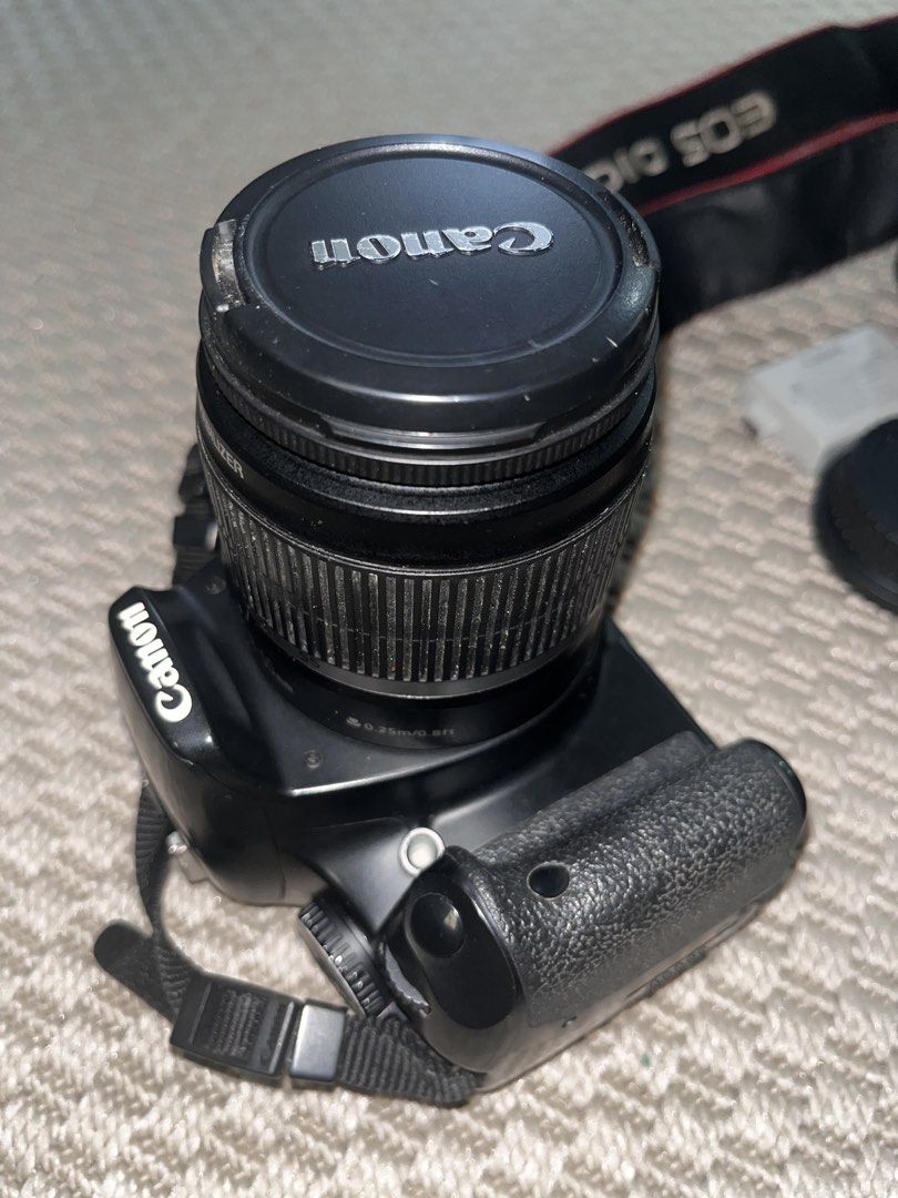 Canon 450D with tripod (Category: Cameras) located in Manila. Submitted by carlmarketplace (Listing ID 1461139243, Image 2). Description: Canon 450D with Tripod Incl: 18-55mm lens Battery x 1 Battery charger x 1 Battery grip Memory card Camera bag.