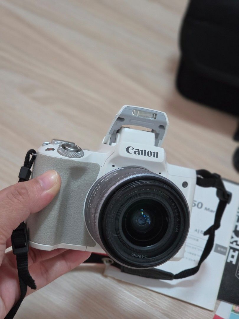 Canon Digital Camera EOS M50 II (WHKH) 15-45 (Category: Cameras) located in Calamba. Submitted by oceanspritz_1996 (Listing ID 1461154630, Image 2). Description: Camera in very good condition. Used with love and care. Bihira din magamit kasi goods na din camera ng phone ko. Usually nagagamit lang pag may trip. Bought this in South Korea on 2022. Now, selling it for gadget upgrade 😇.
