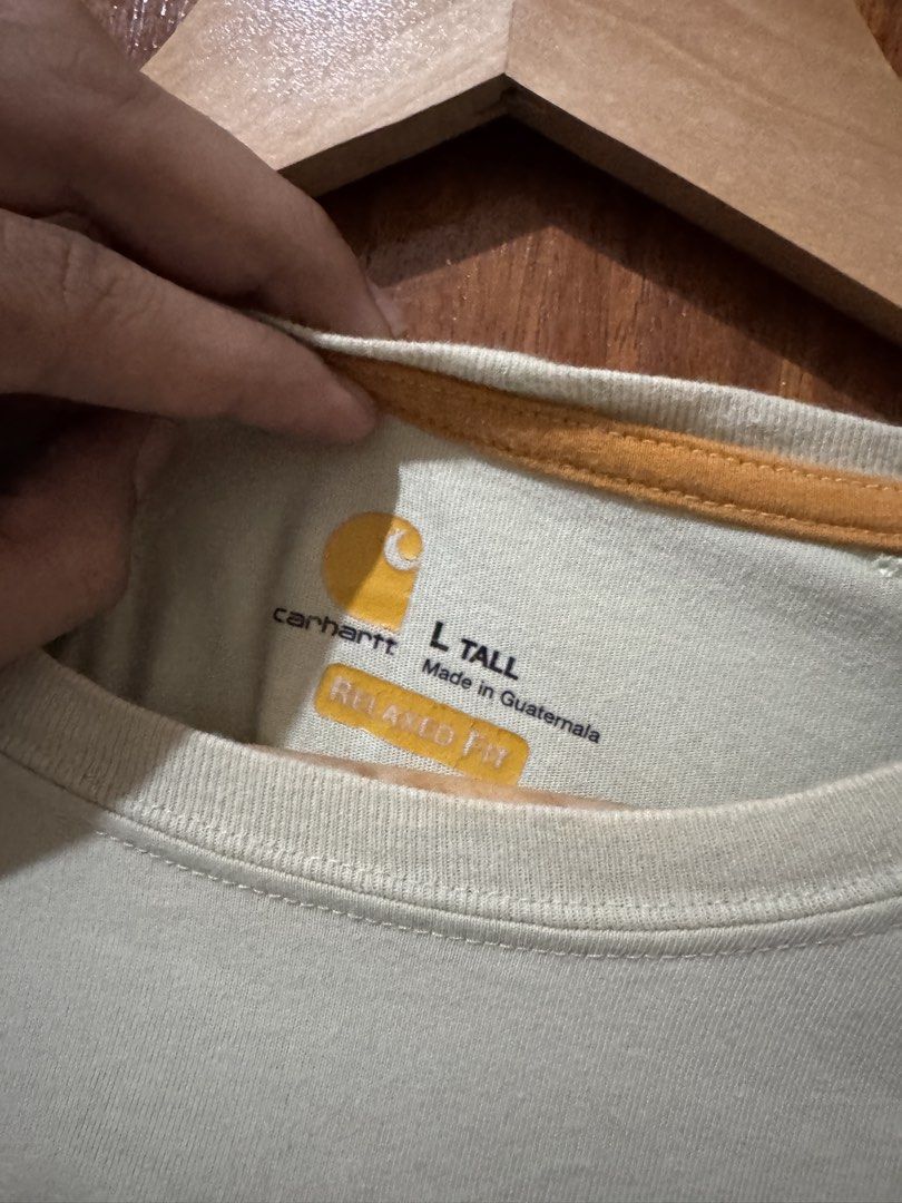 carhartt K87 (Category: Tshirts & Polo Shirts ) located in Manila. Submitted by forbidden.thrift (Listing ID 1461138531, Image 2). Description: Carhartt K87 shirt size 23x29 large may small issue makita sa pic pero na fix lang .