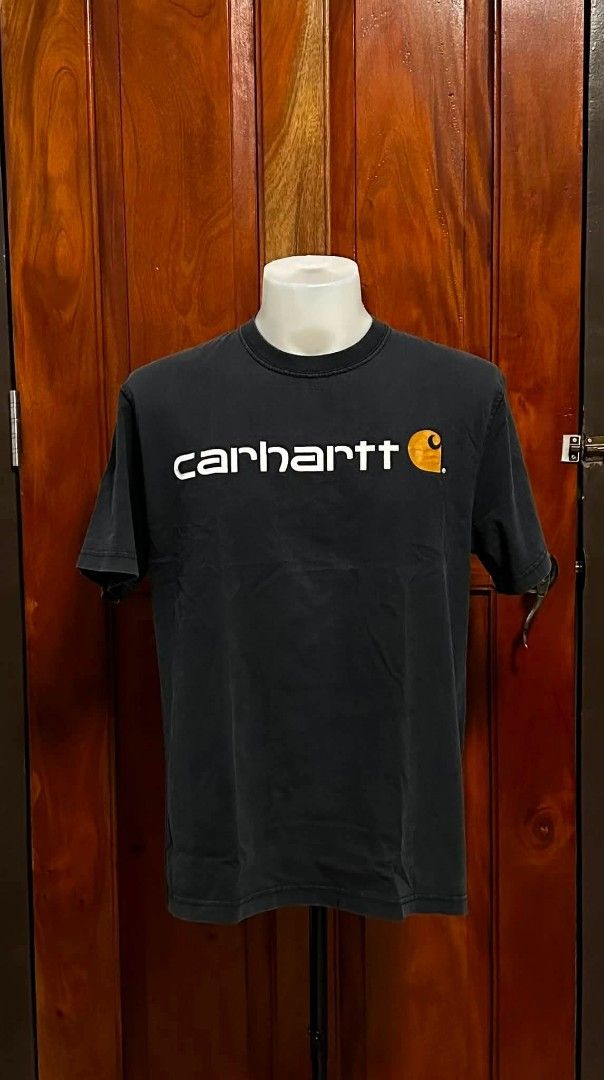 Carhartt Script Shirt (Category: Tshirts & Polo Shirts ) located in Tabaco. Submitted by goodiestuffs86 (Listing ID 1461263057, Image 1). Description: Carhartt Script Shirt Width: 23 Length: 30 Large to XL Color rate: 8.8/10 Excellent Condition Minor hairlines only sa print.
