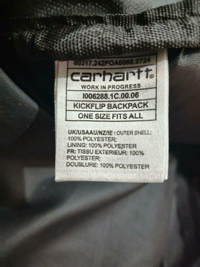CARHARTT WIP KICKFLIP BAGPACK🖤 (Category: Backpacks) located in Maasin. Submitted by chevyferna66833 (Listing ID 1461322000, Image 3). Description: CARHARTT WIP KICKFLIP BAGPACK🖤 EXCELLENT CONDITION NO ISSUE BOUGHT IN BRAND NEW NOT UKAY MINE 3500.