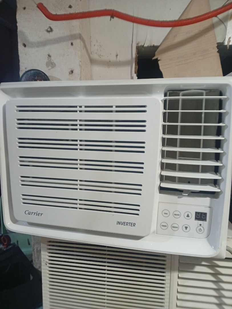 Carrier Inverter Window Type Aircon (Category: Air Conditioning and Heating) located in Manila. Submitted by jov2424 (Listing ID 1461236510, Image 1). Description: - Carrier inverter window type aircon - Works well, tested and functional - Features: Fan, Mode, Timer, Swing functions - Digital display shows current temperature - Ready for pickup .