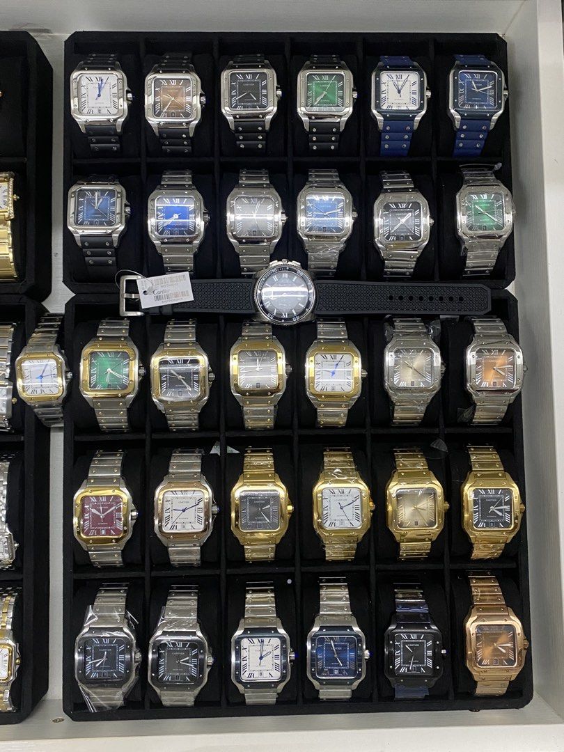 CARTR WATCH- japan quality (Category: Men's Watches) located in San Juan City. Submitted by wristcheckdiaries (Listing ID 1461142182, Image 2). Description: - Wide variety of watches available. - Styles range from classic to modern. - Available in gold-toned, silver-toned, and rose gold finishes. - Band options include metal links and leather straps. - Please check photos for detailed views of each watch..