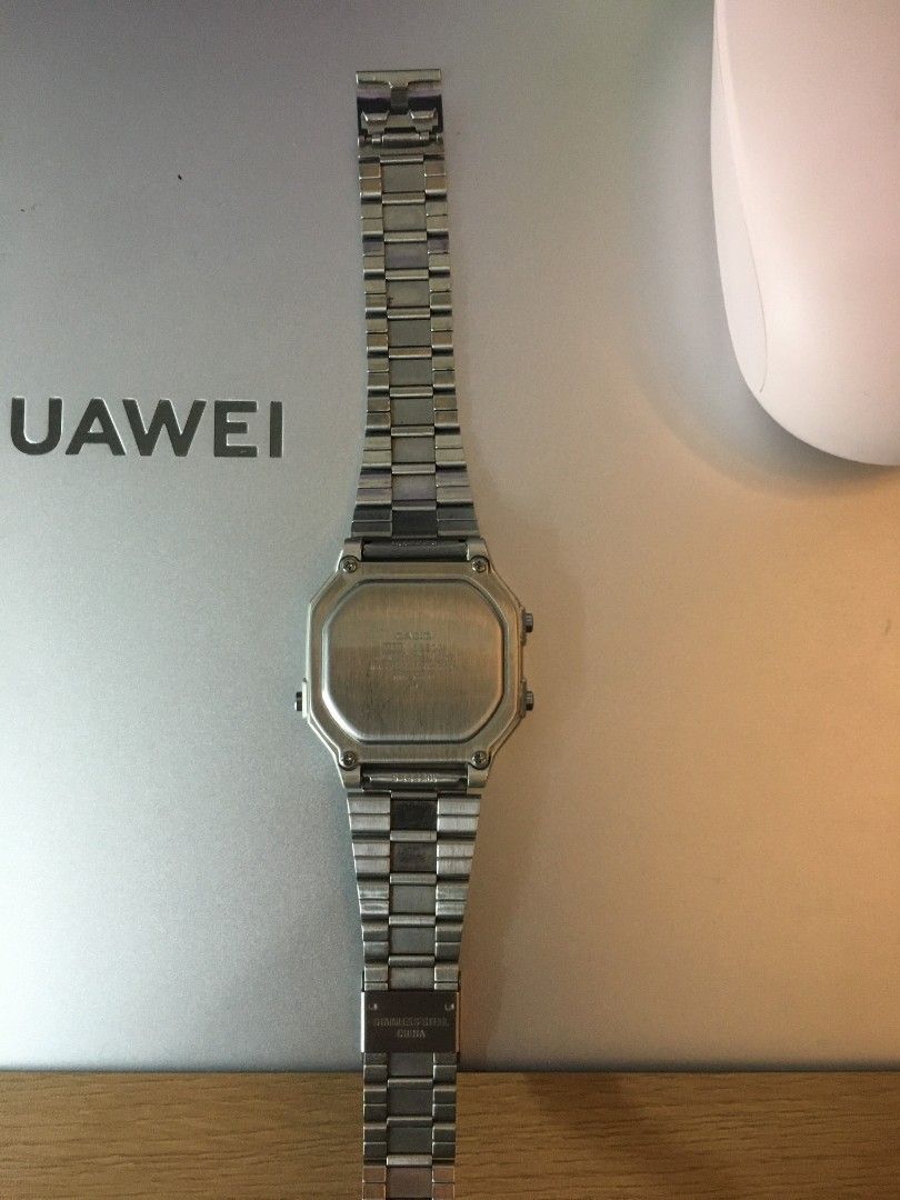 Casio Digital Watch (Category: Men's Watches) located in Binan City. Submitted by vifoxy (Listing ID 1461167453, Image 2). Description: - Classic Casio digital watch - Durable stainless steel band - Built-in illuminator light - Alarm and stopwatch functions - Water resistant for everyday peace of mind - Clearly displays date and time - A reliable and practical timepiece.