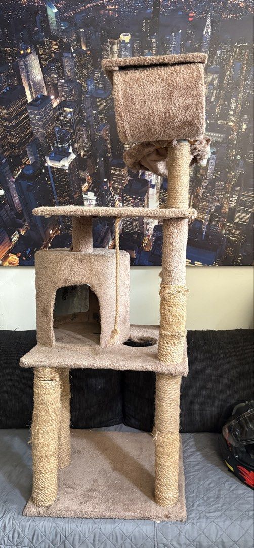 Cat tower (Category: Homes & Other Pet Accessories) located in Paranaque City. Submitted by veronzki (Listing ID 1461180622, Image 2). Description: For Sale cat tower. Used/still in good condition. Rfs: decluttering pm if interested..