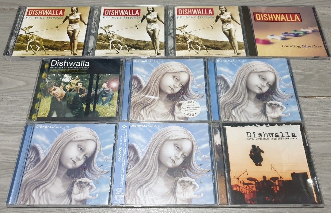 CD DISHWALLA albums alternative rock grunge post (Category: CDs & DVDs) located in Makati City. Submitted by KaTiToYs (Listing ID 1461298082, Image 2). Description: Dishwalla albums 💿💿💿💿 1995 Pet Your Friends 1998 And You Think You Know What Life's About 2002 Opaline 2003 Live...Greetings From The Flow State US🇺🇸 / Japan🇯🇵pressings can TRADE 1 of my Opaline to the ff: -Dishwalla ST album -Binocular ST -Deftones - B sides & Rarities (jewel