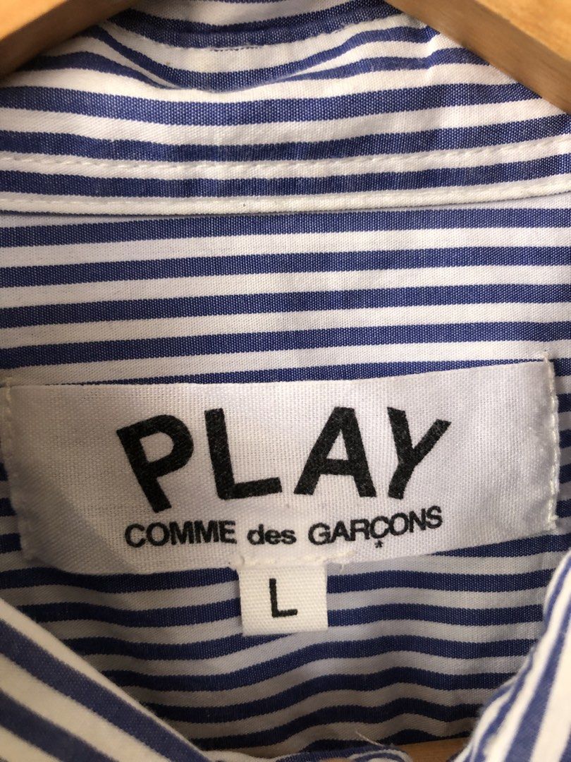 CDG PLAY BUTTON DOWN (Category: Formal Shirts) located in Caloocan City. Submitted by -recycle_world. (Listing ID 1461204283, Image 2). Description: 21x27 LASPIÑAS LOC asnew condition PM IF INTERESTED .