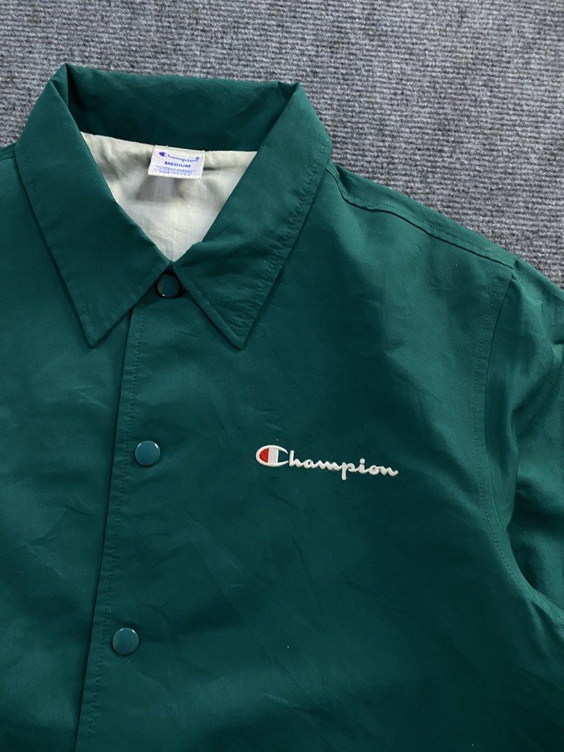 Champion coach jacket (Category: Coats, Jackets and Outerwear) located in Manila. Submitted by j4y_thrift (Listing ID 1461191824, Image 3). Description: Note: Color may due to lightning conditions please please manage your expectations since item are used.