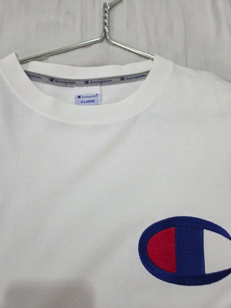 Champion Tshirt (Category: Tshirts & Polo Shirts ) located in Quezon City. Submitted by ams_cz4a (Listing ID 1461143240, Image 2). Description: original champion tshirt bought it at taiwan both size XL 1k each.