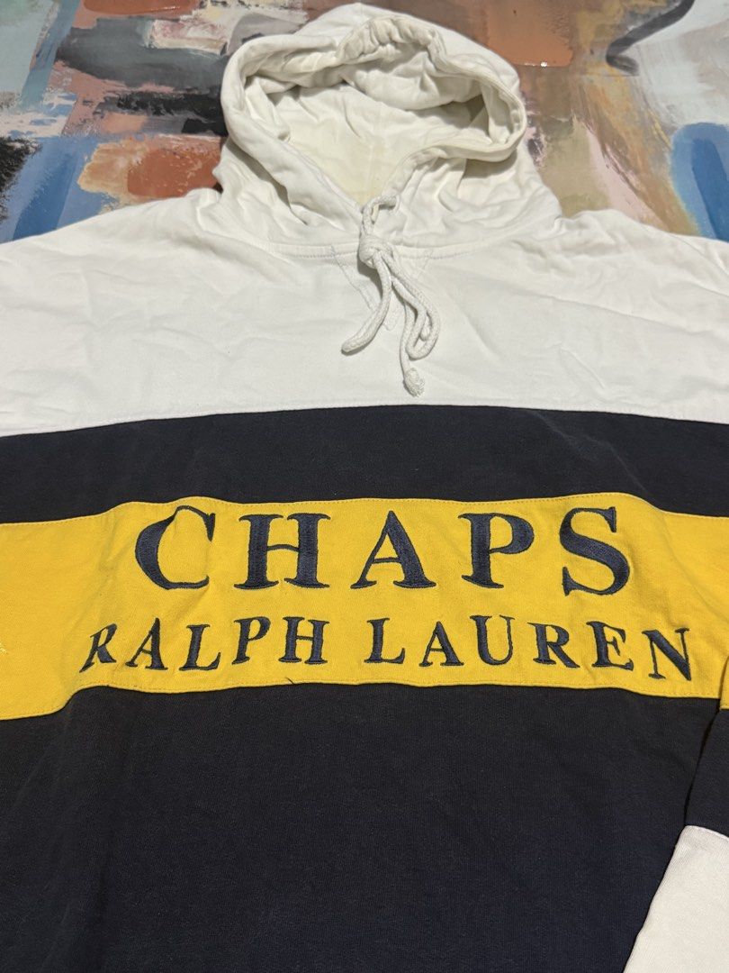Chaps Ralph Lauren jacket (Category: Coats, Jackets and Outerwear) located in Las Pinas. Submitted by thrftmnl. (Listing ID 1461225433, Image 2). Description: Chaps Ralph Lauren jacket Size: Large Dimes Width: 24 Length: 27.5 Issue: signs of usage & sitched pinhole.