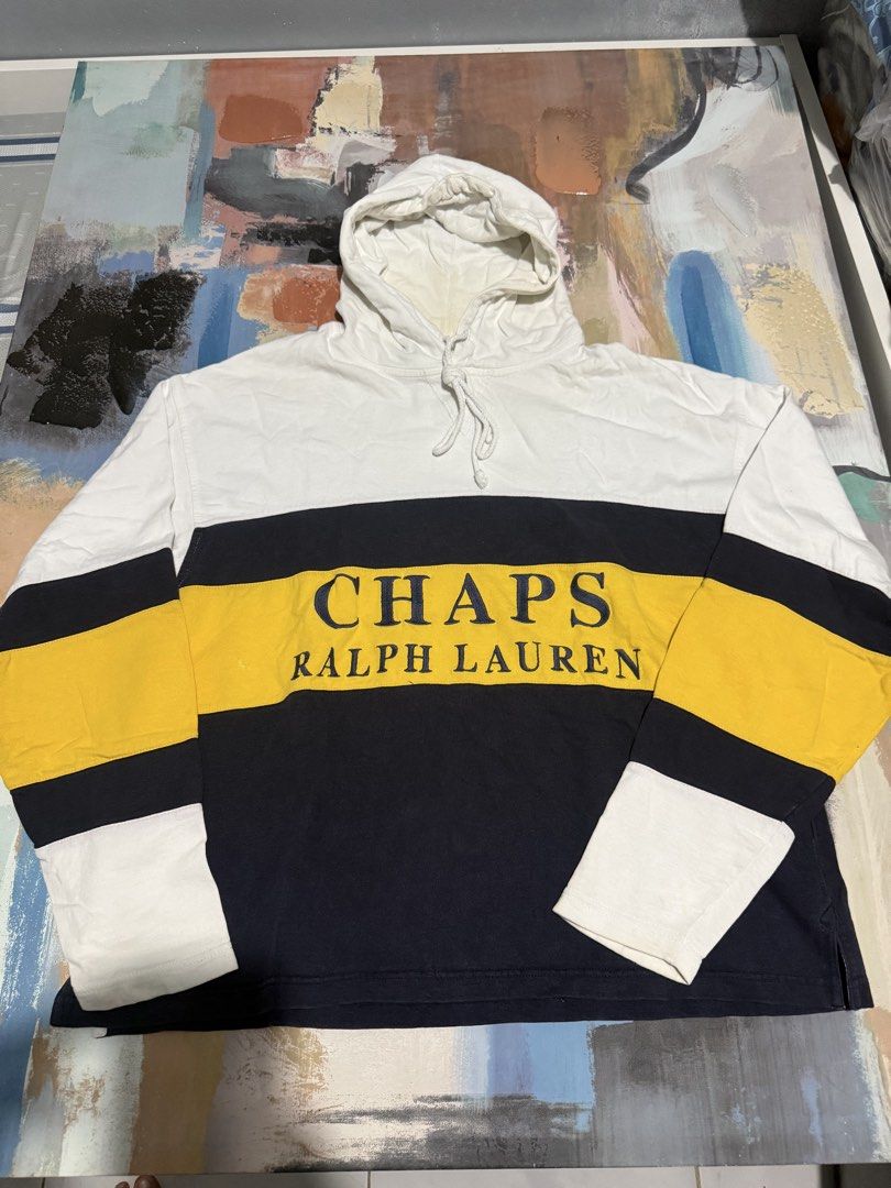 Chaps Ralph Lauren jacket (Category: Coats, Jackets and Outerwear) located in Las Pinas. Submitted by thrftmnl. (Listing ID 1461225433, Image 1). Description: Chaps Ralph Lauren jacket Size: Large Dimes Width: 24 Length: 27.5 Issue: signs of usage & sitched pinhole.
