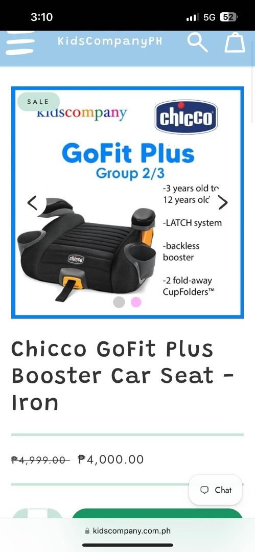 Chicco Gofit plus booster carseat (Category: Car Seats) located in Imus. Submitted by muega052638810 (Listing ID 1461195249, Image 2). Description: .