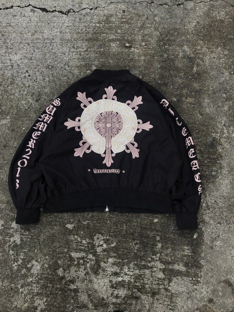 Chrome Hearts Bomber Jacket (Category: Coats, Jackets and Outerwear) located in Imus. Submitted by chararatzx. (Listing ID 1461273990, Image 1). Description: EXCELLENT CONDITION COLOR RATE 10/10 Dimes: Length 24 Width 19 .