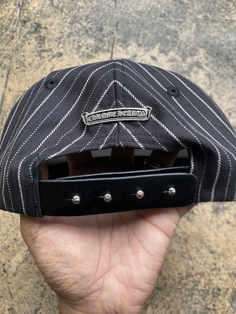 Chrome Hearts Pinstripe Hat leather strap (Category: Caps & Hats) located in Manila. Submitted by ownywest833 (Listing ID 1461154027, Image 2). Description: brandnew.